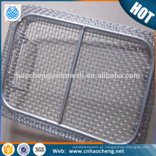 High quality disinfection sterilization 304 stainless steel wire mesh basket fit ultrasonic cleaning